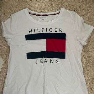 Hilfiger jeans logo t-shirt white